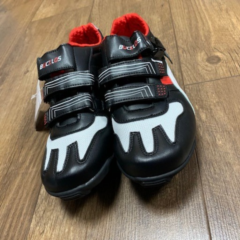 Bucklos Mountain Bike Shoes - Men Mtb Cycling Shoes , Spd Indoor Cycling Shoes B